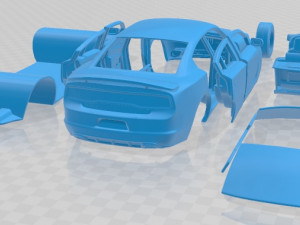 Dodge Charger LX 2011 Printable Car 3D-Druckmodell