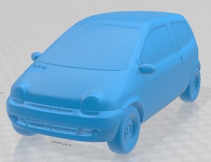 Renault Twingo 1993 Printable Car 3Dプリントモデル .c4d .max .obj .3ds .fbx .stl .blend 