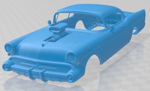 Buick Roadmaster 1957 Custom Printable Body Car 3D प्रिंट मॉडल .c4d .max .obj .3ds .fbx .stl .blend 