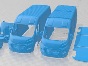 Peugeot Boxer L3H2 2014 Printable Van 3D Print Model