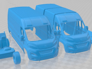 Peugeot Boxer L3H2 2014 Printable Van 3Dプリントモデル