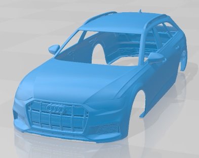 Audi A6 Allroad Quattro 2022 Printable Body Car 3D Принт Модель .c4d .max .obj .3ds .fbx .stl .blend 