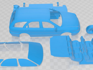 Lancia Lybra Wagon 1999 Printable Car Model do druku 3D