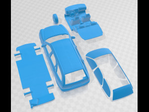 Lancia Lybra Wagon 1999 Printable Car Model do druku 3D