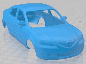 Mazda 3 Sedan 2003 Printable Body Car 3D Print Model