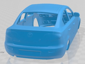 Mazda 3 Sedan 2003 Printable Body Car 3D Print Model