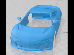 Acura NSX 2022 Printable Body Car 3D Print Model