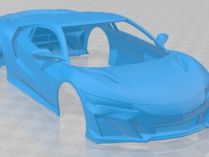 Acura NSX 2022 Printable Body Car Modelo de impresión 3D