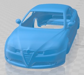 Alfa Romeo GT 2004 Printable Body Car Modello di stampa 3D .c4d .max .obj .3ds .fbx .stl .blend 