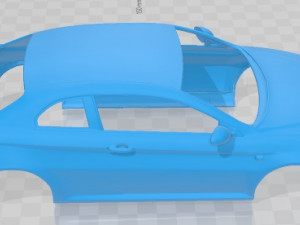 Alfa Romeo GT 2004 Printable Body Car Modello di stampa 3D