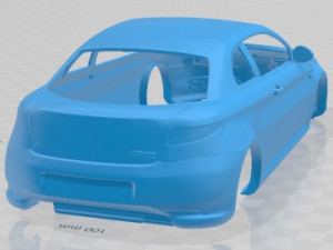 Alfa Romeo GT 2004 Printable Body Car Modello di stampa 3D