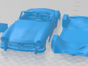 Mercedes Benz 190 SL 2013 Printable Car 3D Print Model