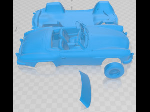 Mercedes Benz 190 SL 2013 Printable Car 3Dプリントモデル