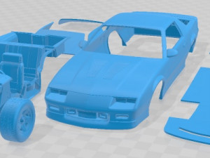Chevrolet Camaro Iroc -Z 1990 Printable Car 3Dプリントモデル