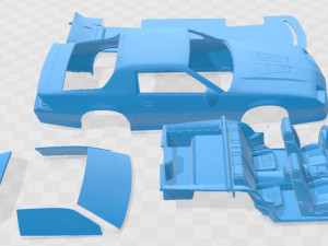 Chevrolet Camaro Iroc -Z 1990 Printable Car Modello di stampa 3D