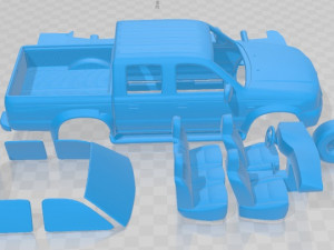 Mazda B Series UN 2500 Double Cab 2004 Printable Car Modèles 3D en vedette