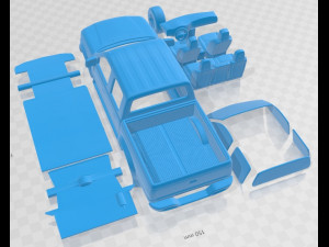Mazda B Series UN 2500 Double Cab 2004 Printable Car Modèles 3D en vedette