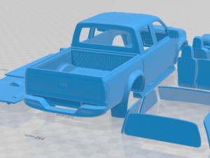 Mazda B Series UN 2500 Double Cab 2004 Printable Car Modèles 3D en vedette