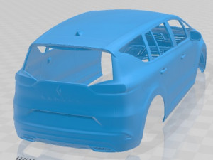 Renault Espace 2020 Printable Body Car Modello di stampa 3D