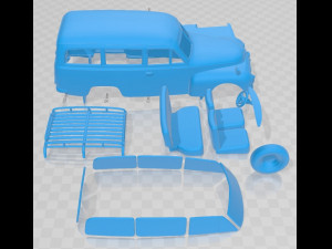 Volvo PV445 PH Duett 1958 Druckbares Auto 3D Druckmodell