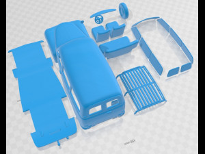 Volvo PV445 PH Duett 1958 Druckbares Auto 3D Druckmodell