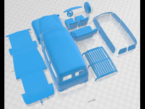 Volvo PV445 PH Duett 1958 Printable Car 3D Print Model