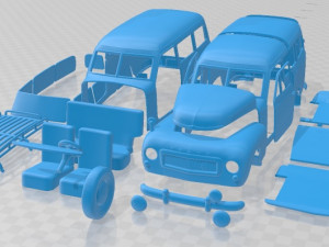 Volvo PV445 PH Duett 1958 Printable Car Modèles 3D en vedette