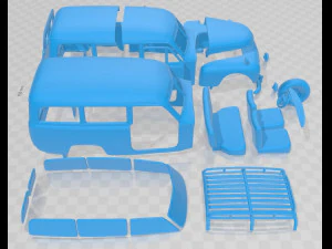Volvo PV445 PH Duett 1958 Printable Car 3D Print Model