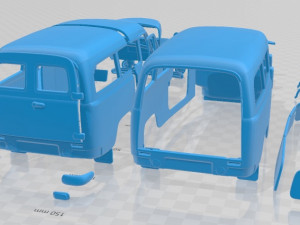 Volvo PV445 PH Duett 1958 Printable Car 3D 打印模型