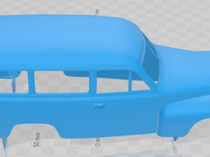 Volvo PV445 PH Duett 1958 Printable Body Car 3D Print Model
