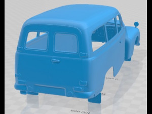 Volvo PV445 PH Duett 1958 Printable Body Car 3D Print Model