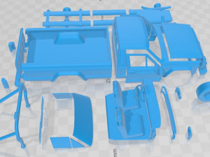 Jeep Comanche MJ 1984 Printable Car 3D Print Model