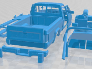 Jeep Comanche MJ 1984 Printable Car 3D Print Model