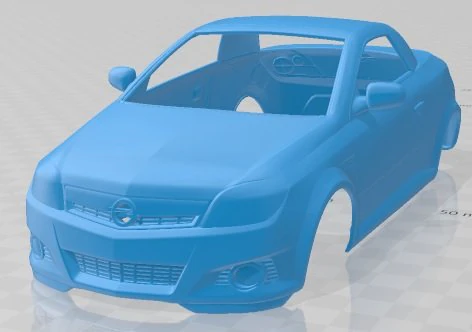 Opel Tigra TwinTop 2004 Printable Body Car 3D Print Model .c4d .max .obj .3ds .fbx .stl .blend