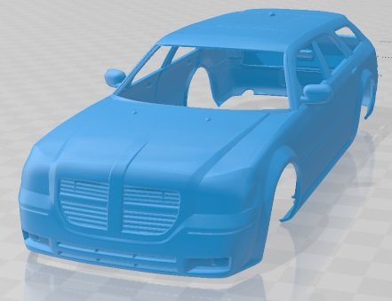 Dodge Magnum RT 2004 Printable Body Car Modelo de Impressão 3D .c4d .max .obj .3ds .fbx .stl .blend 