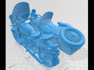 Ural M67-36-P 1976 Printable Motorbike Modelo de Impressão 3D