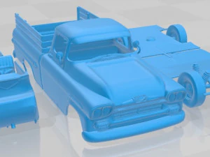 Chevrolet Apache 1959 Printable Car 3D Print Model