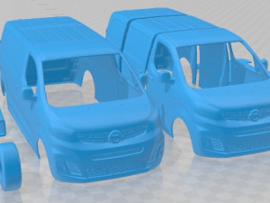 Opel Vivaro 2020 Printable Van 3D printmodel