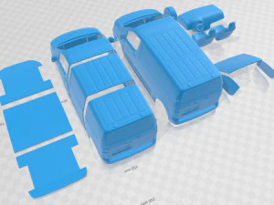 Opel Vivaro 2020 Printable Van 3D Print Model