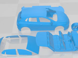 Volkswagen Polo GTI 2022 Printable Car 3D Print Model