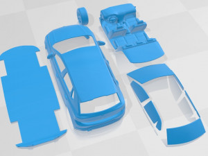 Volkswagen Polo GTI 2022 Printable Car 3D Принт Модель