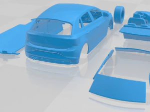 Volkswagen Polo GTI 2022 Printable Car 3D Print Model