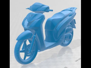 Honda SH 150i Printable Motorbike 3D Print Model