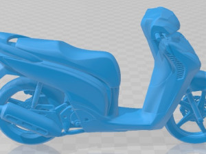 Honda SH 150i Printable Motorbike 3D Print Model