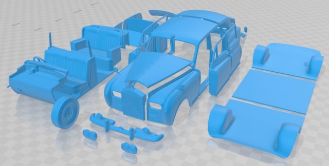 Phantom 1963 Printable Car 3D 打印模型 .c4d .max .obj .3ds .fbx .stl .blend 