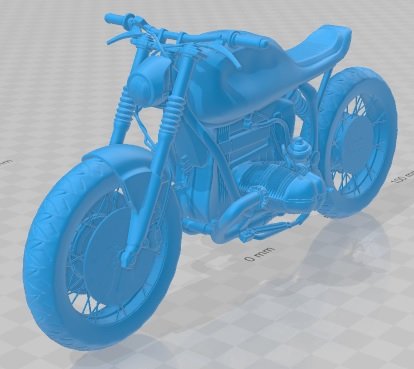 R100R Printable Motorbike 3D-printmodel .c4d .max .obj .3ds .fbx .stl .blend 