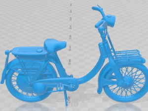 Honda P50 1966 Printable Motorbike 3D Print Model