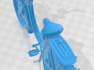 Honda P50 1966 Printable Motorbike Modelo de Impressão 3D