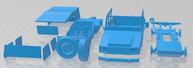 Volkswagen Iltis 1988 Printable Car 3D Print Model .c4d .max .obj .3ds .fbx .stl .blend 