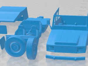 Volkswagen Iltis 1988 Yazdırılabilir Araba 3D Baskı Modeli